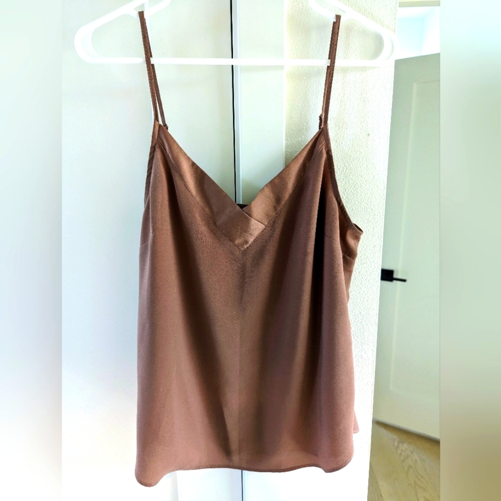 Dynamite V-Neck Satin Cami